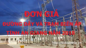 Đơn giá đường dây và trạm biến áp An Giang