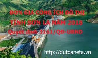 Đơn giá dịch vụ công ích đô thị Sơn La